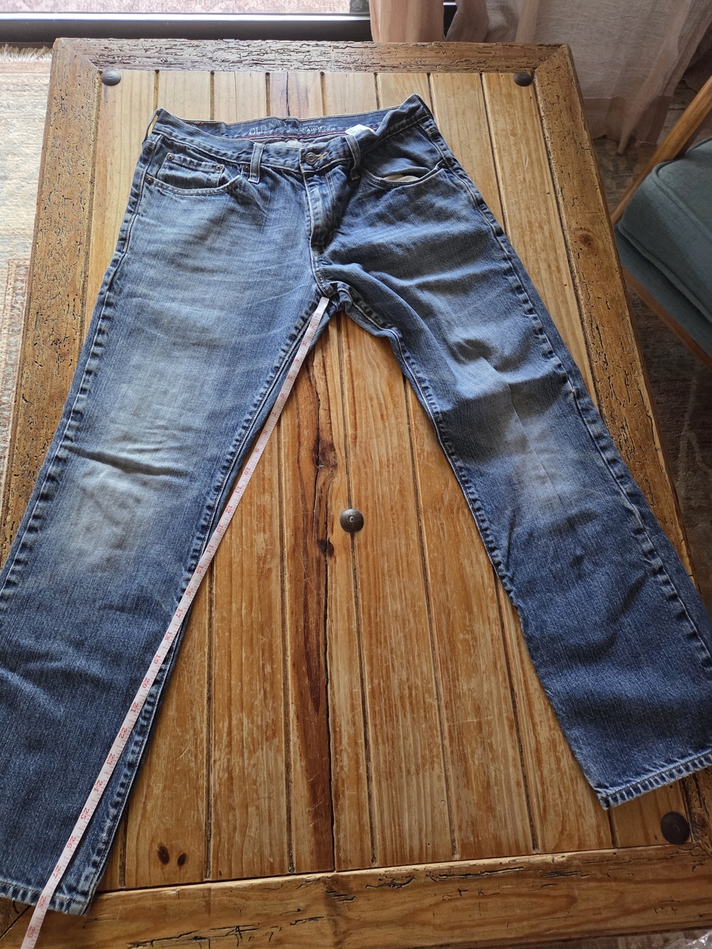 Old Navy Men's Blue Straight-Leg Jeans